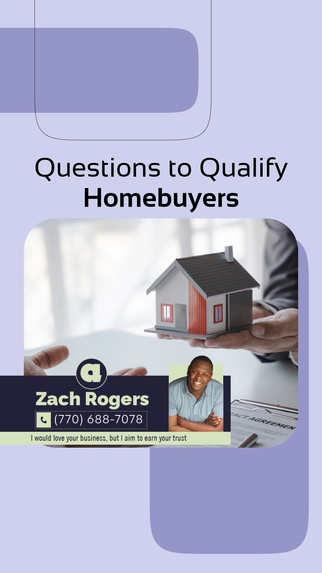 5 Questions Every Seller Needs to Qualify Homebuyers | I would love your business, but I aim to earn your trust