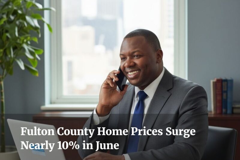 Fulton County Home Prices Surge Nearly 10% in June